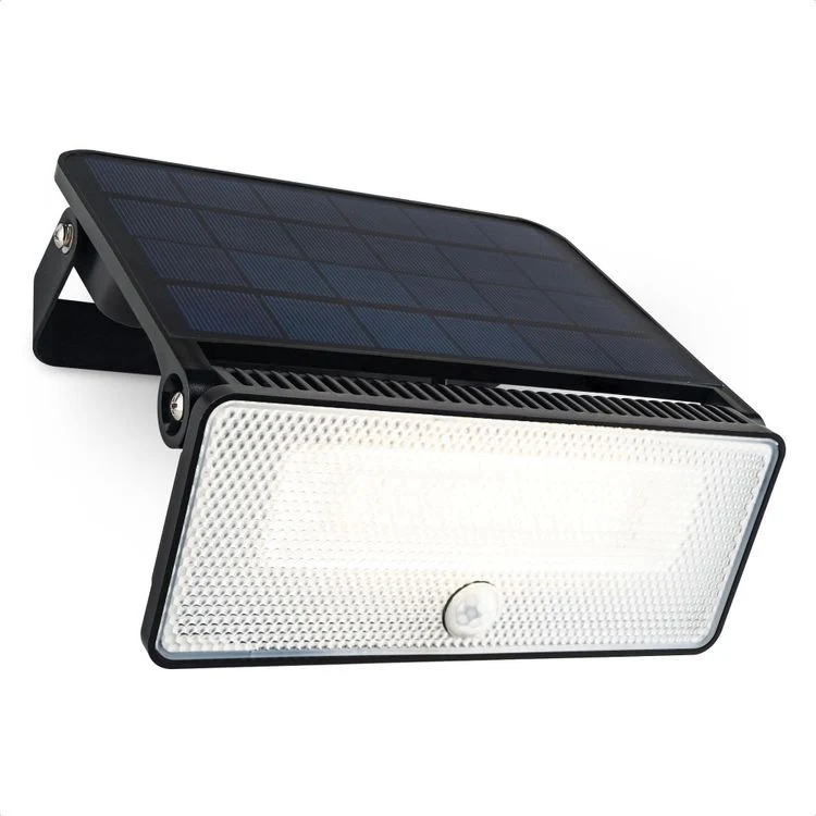 Brendz wandlamp Paso LED solar verlichting met sensor 1600 LM zwart