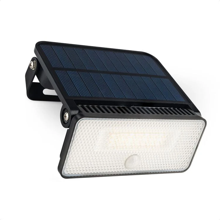 Brendz wandlamp Paso LED solar verlichting met sensor 1000 LM zwart