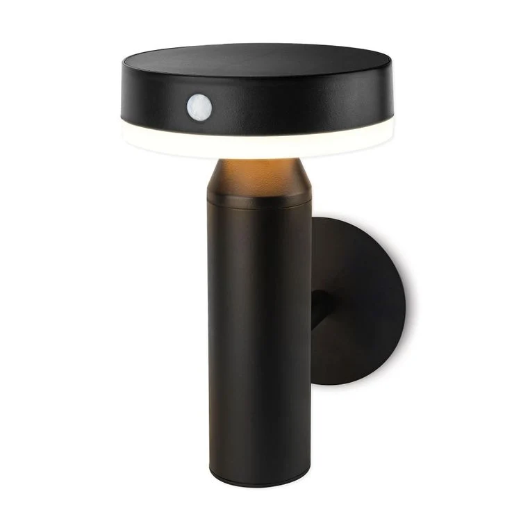Brendz wandlamp Maun LED solar verlichting met sensor zwart