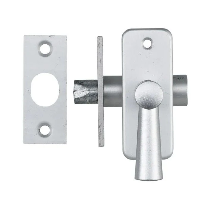 AXA Home Security inboorgrendel+sluitplaat kunststof 4,5cm alu F1