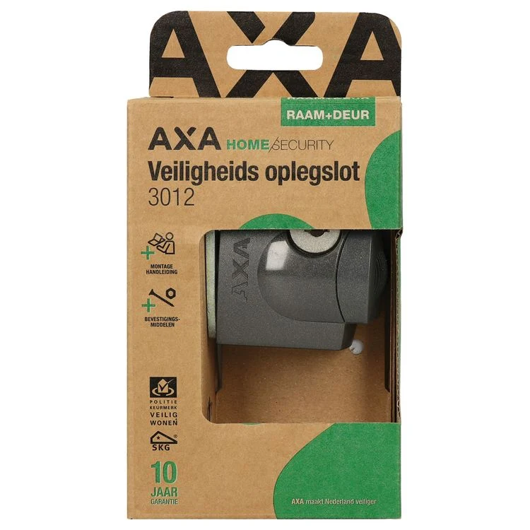 AXA Home Security veiligheids oplegslot buitendraaiend antraciet SKG*