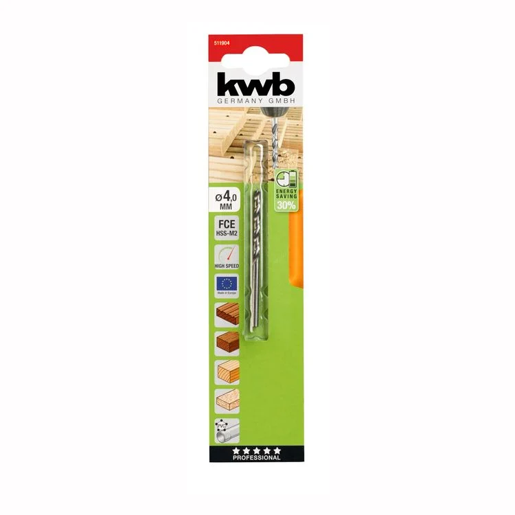 KWB HSS hardhoutboor ø4mm
