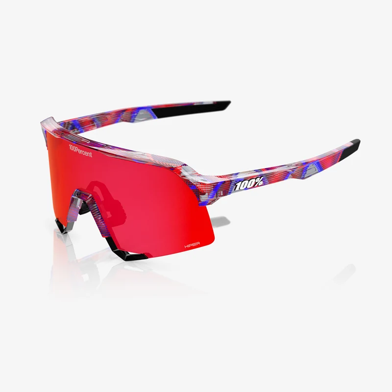 100% S3 / FDJ - HiPER Fire Red Mirror Lens