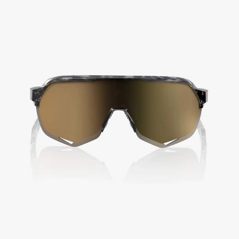 100% S2 / Gloss Black Havana Soft Gold Mirror