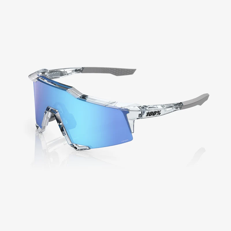 100% Speedcraft / Polished Translucent Clear HiPER Blue Mirror Lens
