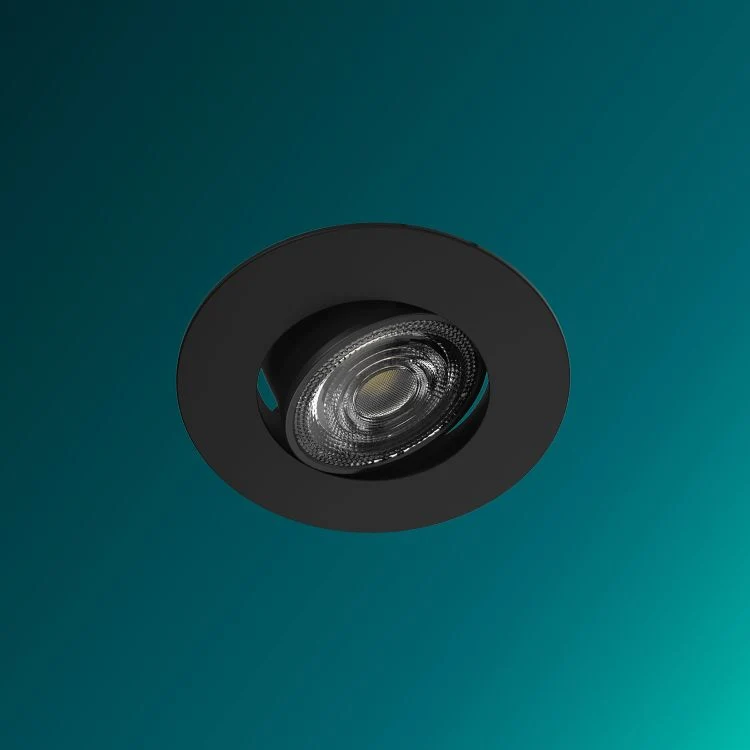 Philips LED inbouwspot Cilantro zwart ⌀9cm