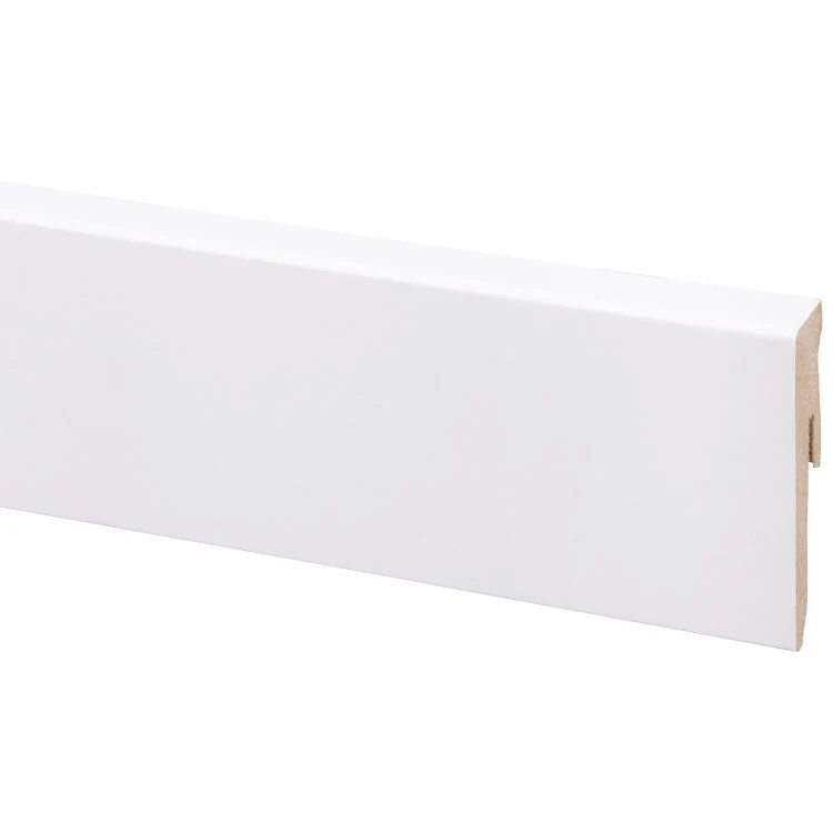 CanDo muurplint MDF plintfolie wit 240x5,8x1,2cm