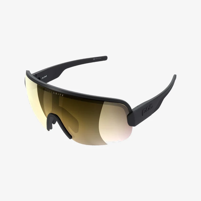 POC Aim Uranium Black / Clarity Road Partly Sunny Gold Mirror