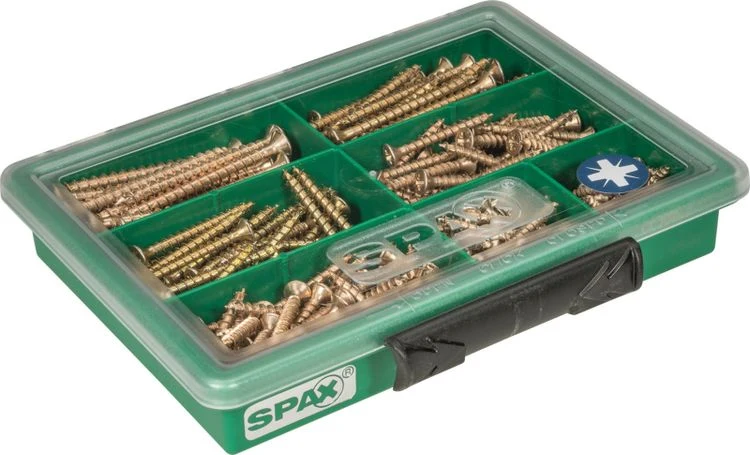 Spax schroef set pozidrive verzinkt 245st