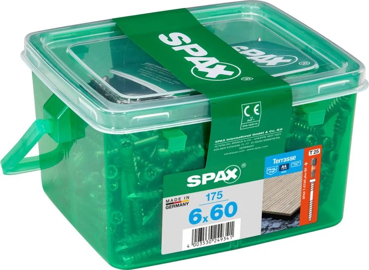 Spax Terrasse terrasschroef T-star plus cilinderkop 6x60mm 175st