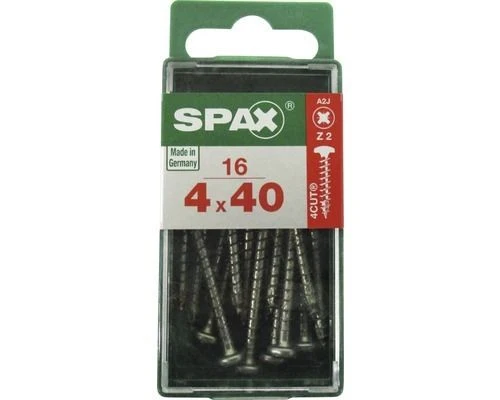 Spax schroef pozidrive bolkop 4x40mm 16st