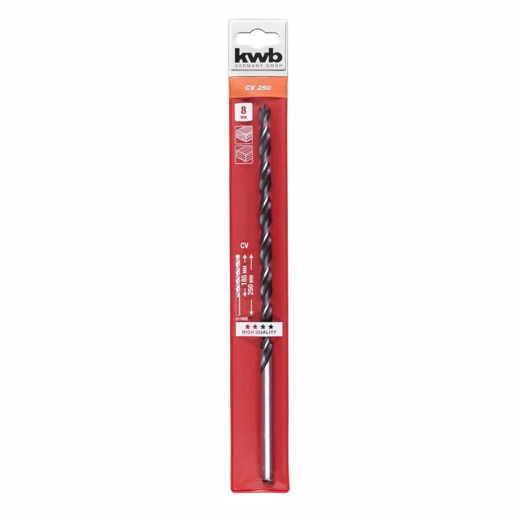 KWB houtspiraalboor incl. etui 8x250mm