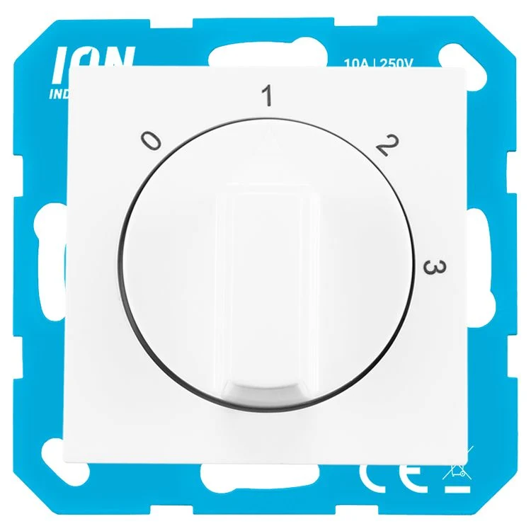ION Industries inbouw schakelaar 3 standen alpinewit