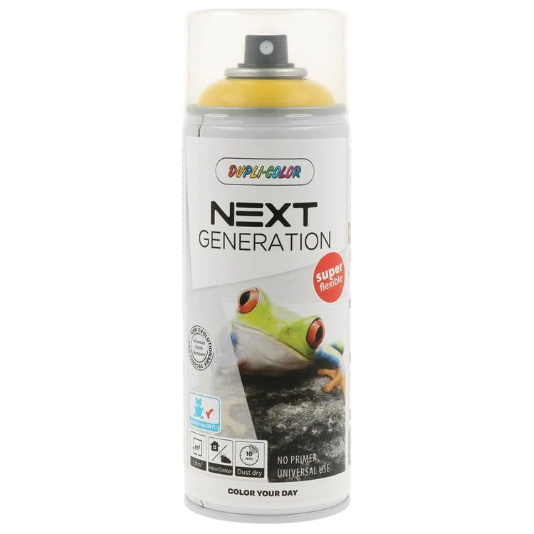 Dupli-Color Next spuitlak glans RAL1021 koolzaadgeel 400ml