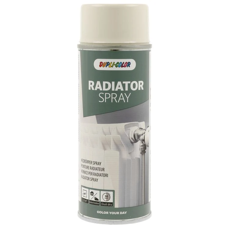 Dupli-Color radiator spuitlak zijdeglans crème 400ml