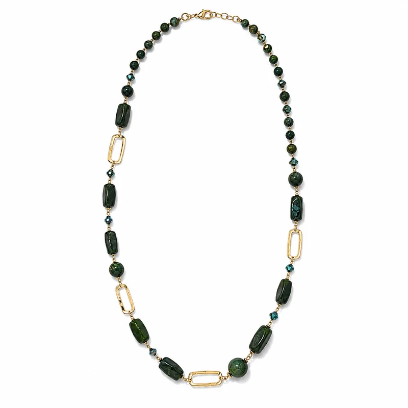 Lange Groene Kralenketting