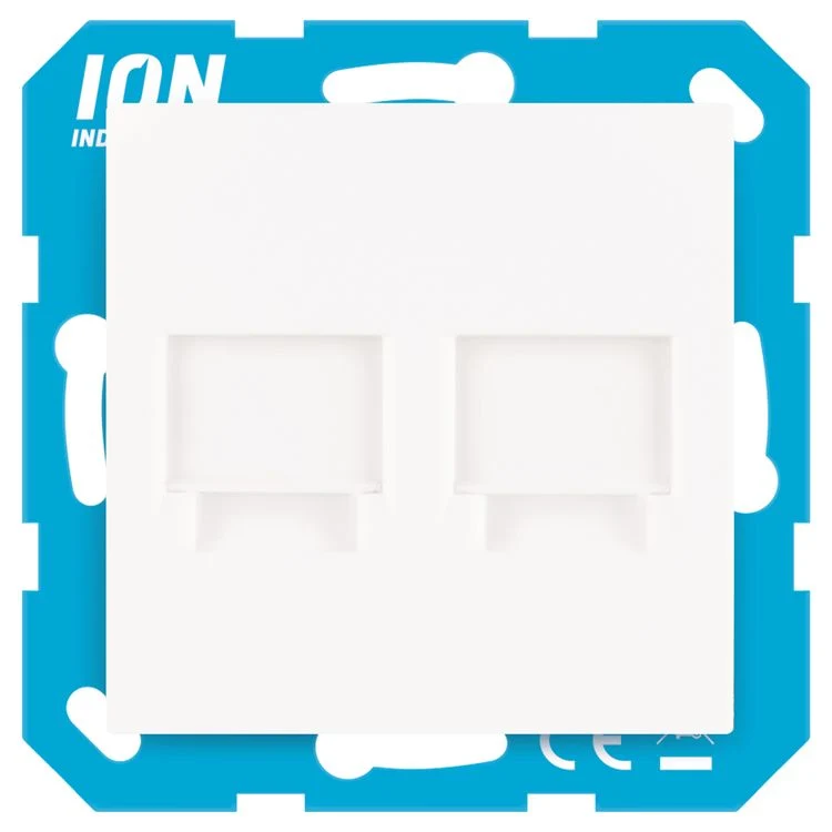 ION Industries inbouw stopcontactdoos TV/CAT6 1-voudig wit