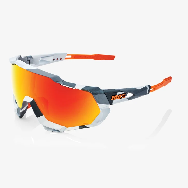 100% Speedtrap Soft Tact Grey Camo / Hiper Red Multilayer