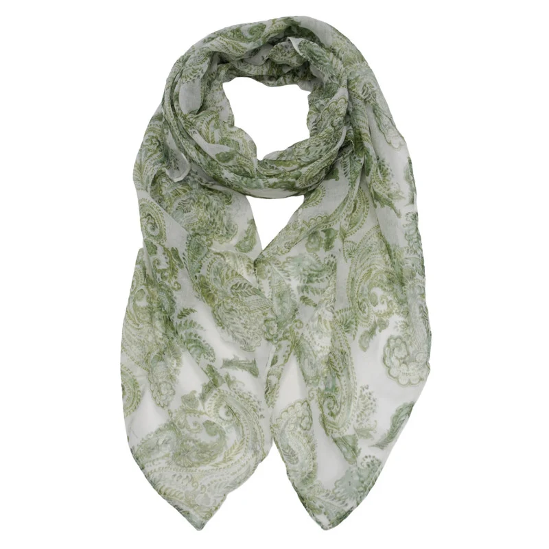 Groene Dames Sjaal met Print