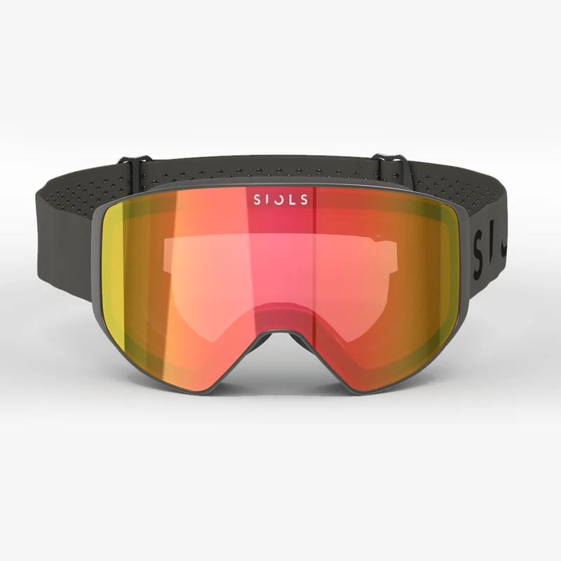 Siols Aero Goggle Dark Stone Matt / Yellow Orange Mirror