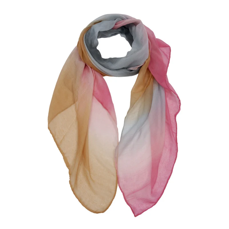 Grijs-Roze Dames Sjaal met Print