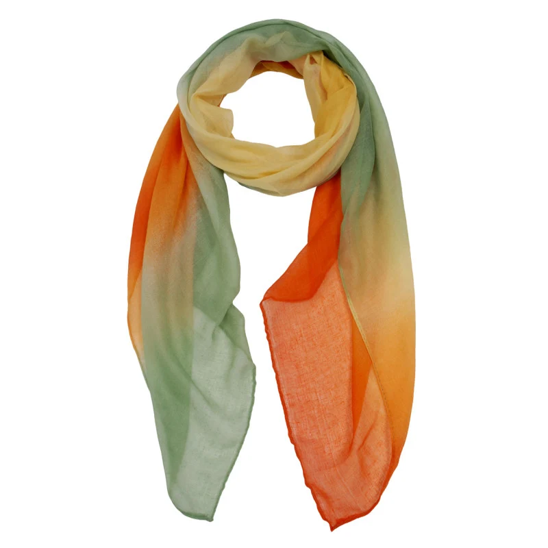Oranje-Groene Dames Sjaal met Print