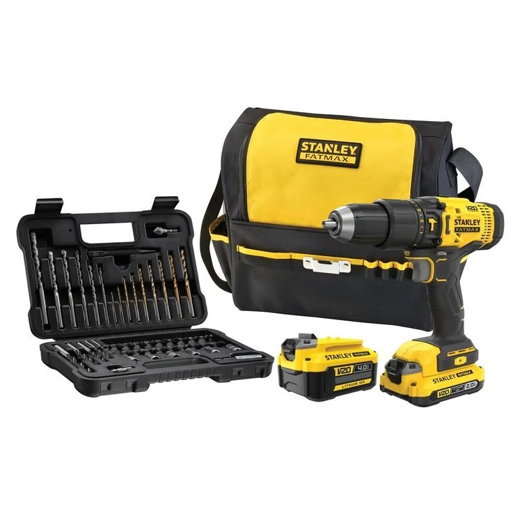 Stanley FatMax schroef-/klopboormachine SFMCD711DMA 18V 2 accu's