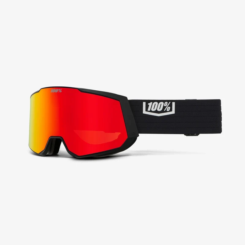 100% SNOWCRAFT XL Black / HiPER Red Mirror