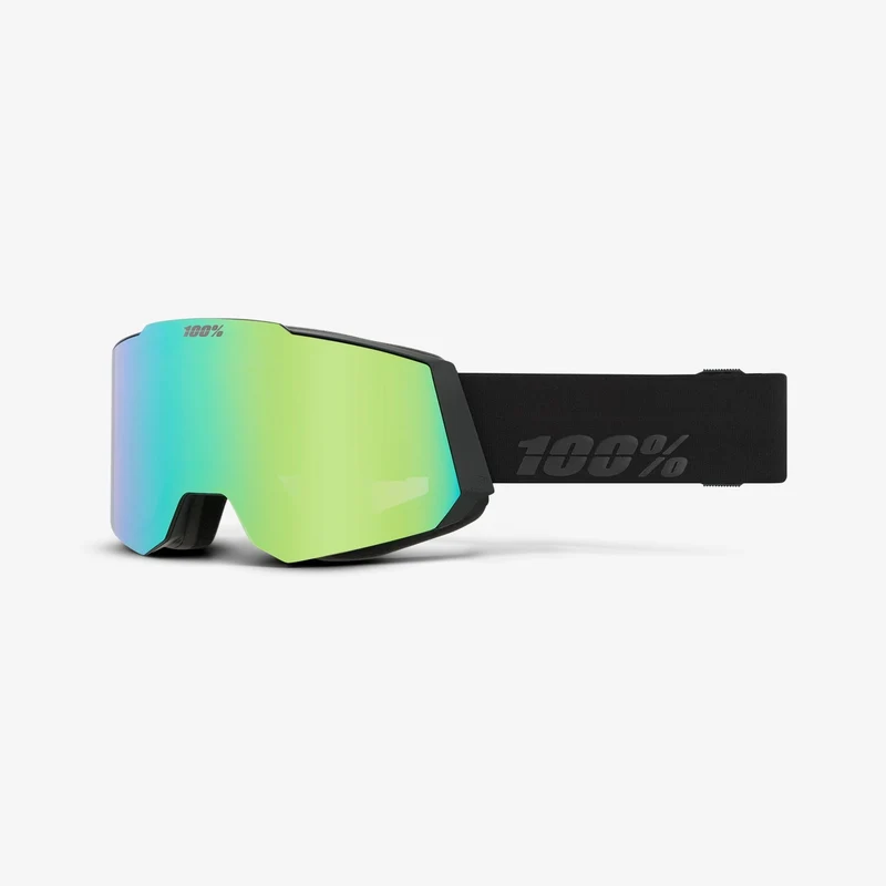 100% SNOWCRAFT Black / HiPER Green Mirror