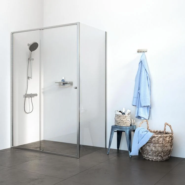 Sealskin Contour douchecabine schuifdeur anti-kalk RVS 120x200cm