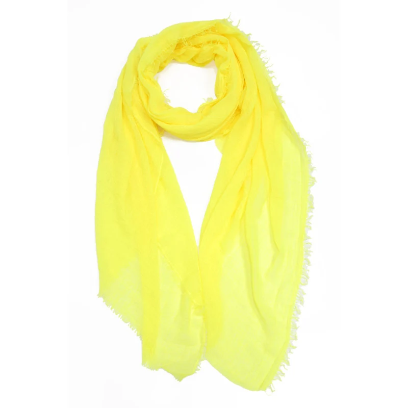 Fluorescerend Gele Grote Dames Sjaal