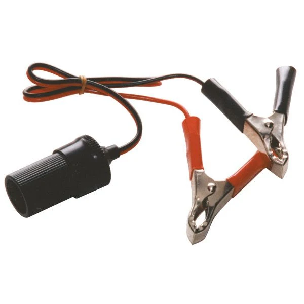 Carpoint aanstekerdoos accuklemmen 10A 12/24V