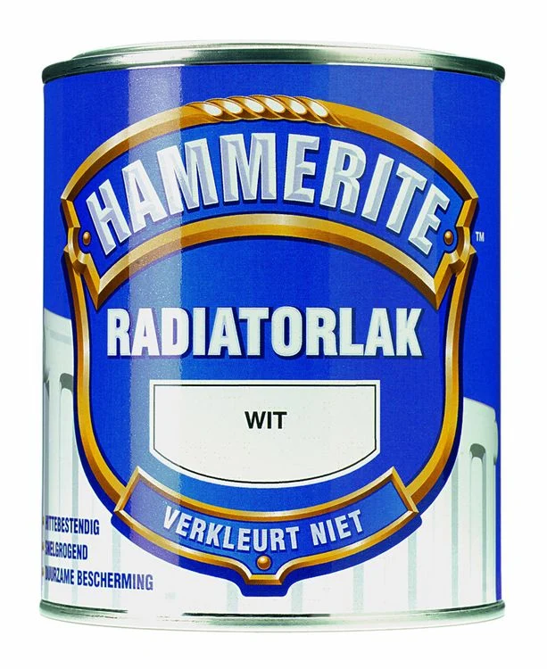 Hammerite radiatorlak hoogglans wit 750ml