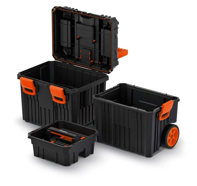 Skandia gereedschapskoffer met trolley 4-vaks 45x64x36cm