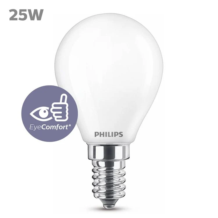 Philips LED lamp kogel E14 mat warm wit 2W 260LM
