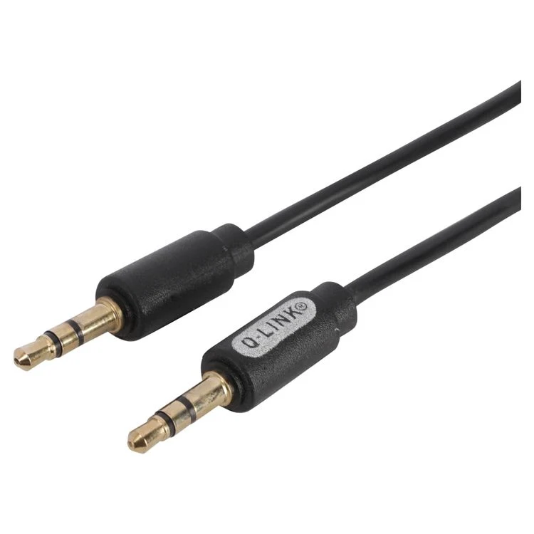 Q-Link Stereo kabel zwart 1,5m