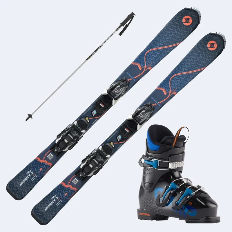2027 Blizzard Anomaly Jr skis Junior Skis with Comp J Boots and Poles