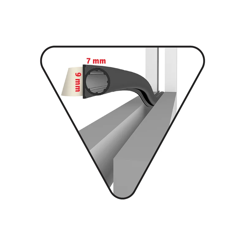 Deltafix tochtstrip TP rubber 6m