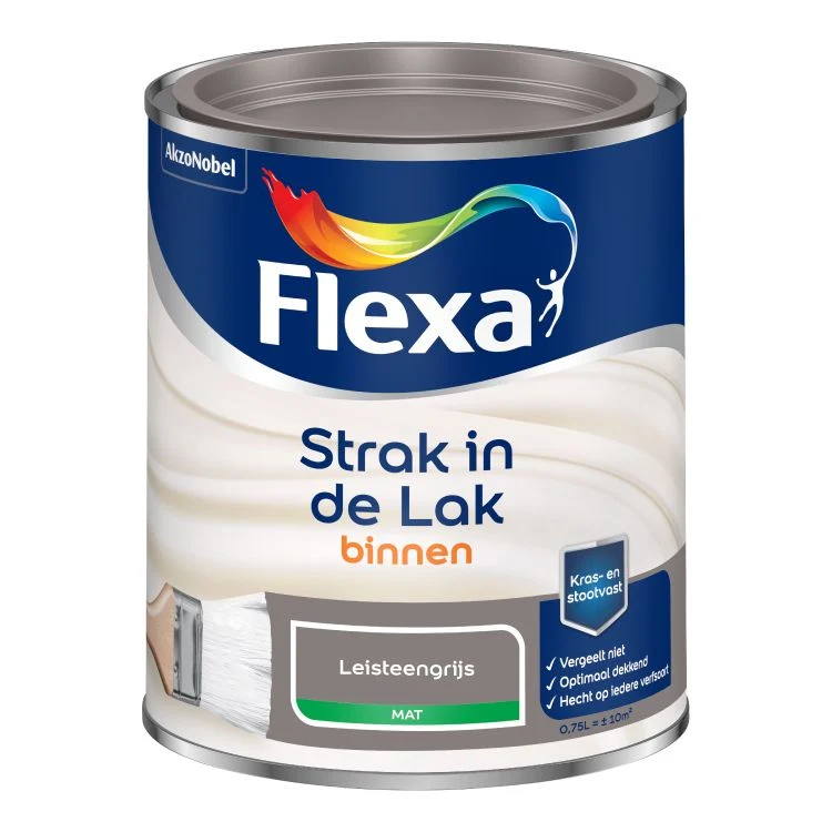 Flexa Strak in de Lak mat leisteengrijs 750ml