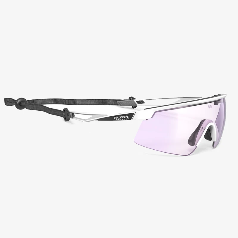 Rudy Project Turbolence / White Matte ImpactX Photochromic 2 Laser Purple