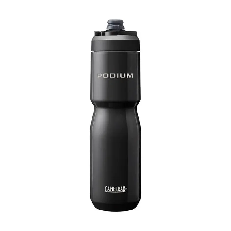 Podium® Steel 22oz Bike Bottle, Black