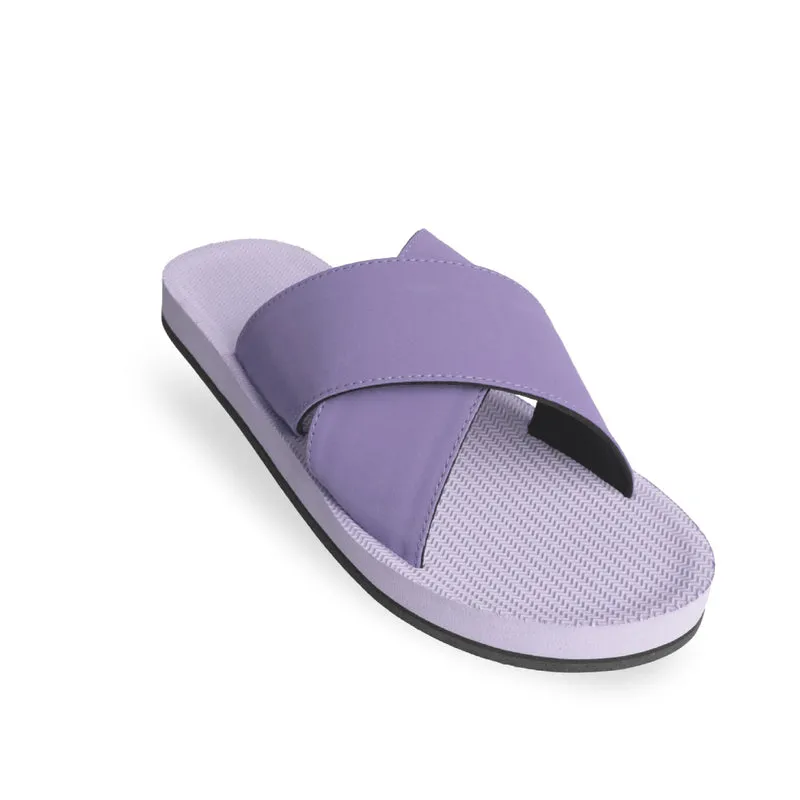 Indosole Essentials Cross Women Purple Haze Sandals – Eco-Friendly & Stylish Footwear