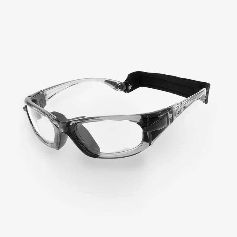 Progear Eyeguard mit Sehstärke / Grau Transparent / Bügel Version