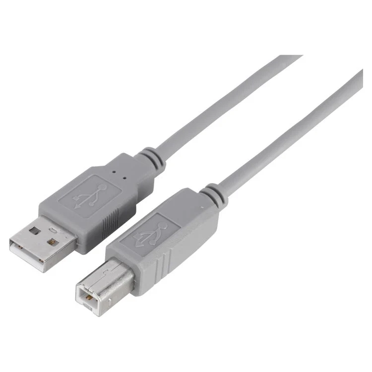 Q-Link usb kabel USB-A, USB-B grijs 2m