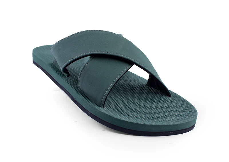 Indosole Essentials Cross Men Leaf Sandals – Eco-Friendly & Comfortable