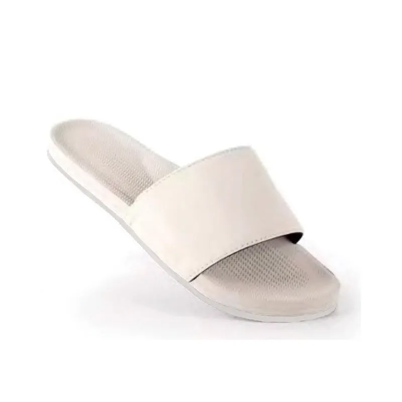 Indosole Men’s Sneaker Sole Slides – Sea Salt/Sea Salt Sole| Sustainable Recycled Tire Sandals