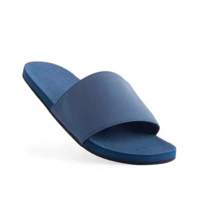 Indosole Men’s Sneaker Sole Slides – Shore Indigo | Sustainable Recycled Tire Sandals