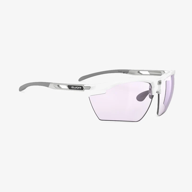 Rudy Project Magnus / White Gloss ImpactX Photochromic 2 Laser Purple