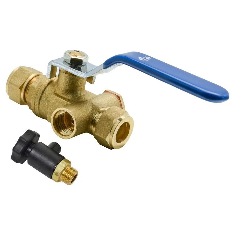Sanivesk kogelstopkraan met tapgat knel metaal 12mm
