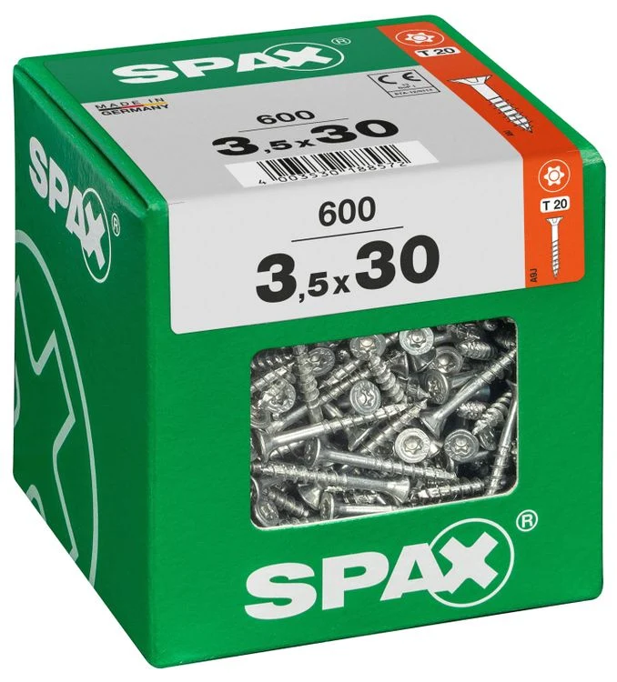 Spax schroef T-star plus verzonken kop 3,5x30mm 600st